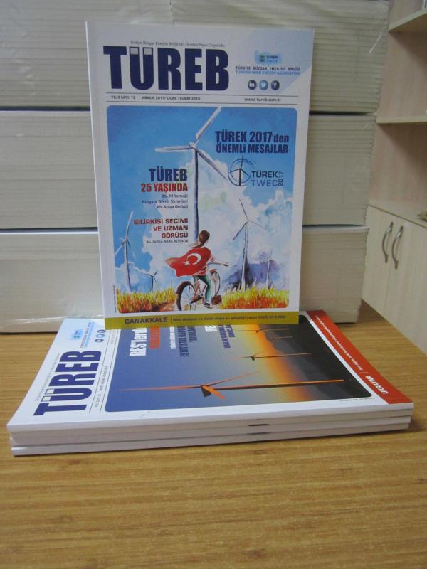 TÜREB Türkiye Rüzgar Enerjisi Birliği Dergisi - 2017-2018-2019 Yılları 5 Sayı TAKIM (Sayılar: 12-13-14-15-17)
