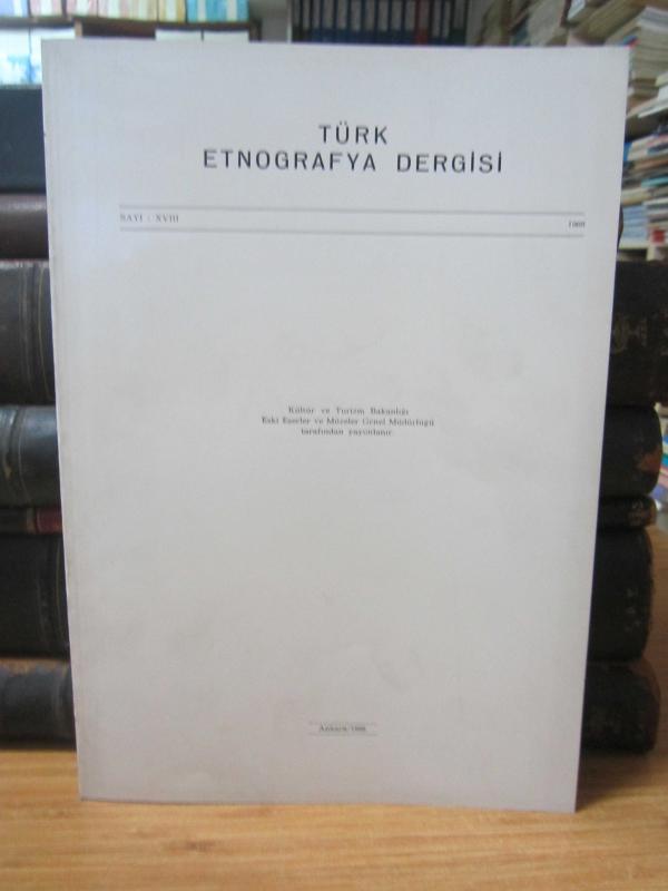 Türk Arkeoloji Dergisi - Sayı XVIII