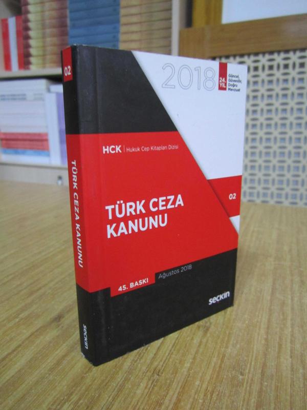 Türk Ceza Kanunu 2018 / Seçkin Yayıncılık [45.Baskı] HCK Hukuk Cep Kitapları Dizisi 02