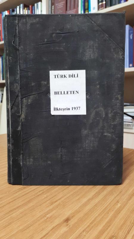 Türk Dili Belleten İlkteşrin 1937 (23-24-25-26.Sayılar)