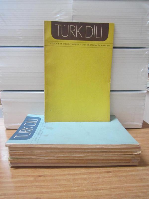 Türk Dili Dergisi - 1972 Yılı 11 Farklı Sayı TAKIM (Sayılar: 244-245-246-247-248-249-250-251-252-254-255)