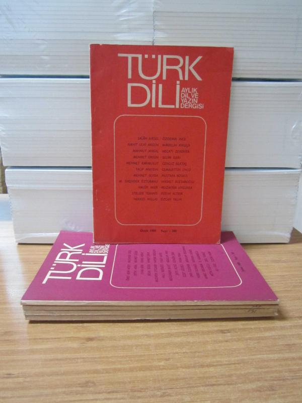Türk Dili Dergisi - 1980 Yılı 5 Farklı Sayı TAKIM (Sayılar: 340-341-342-343-344)