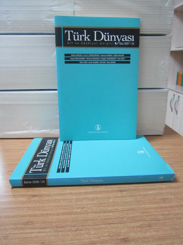 TÜRK DÜNYASI Dil ve Edebiyat Dergisi - Sayı 42 - Güz 2016 - Türk Dil Kurumu Yayınları