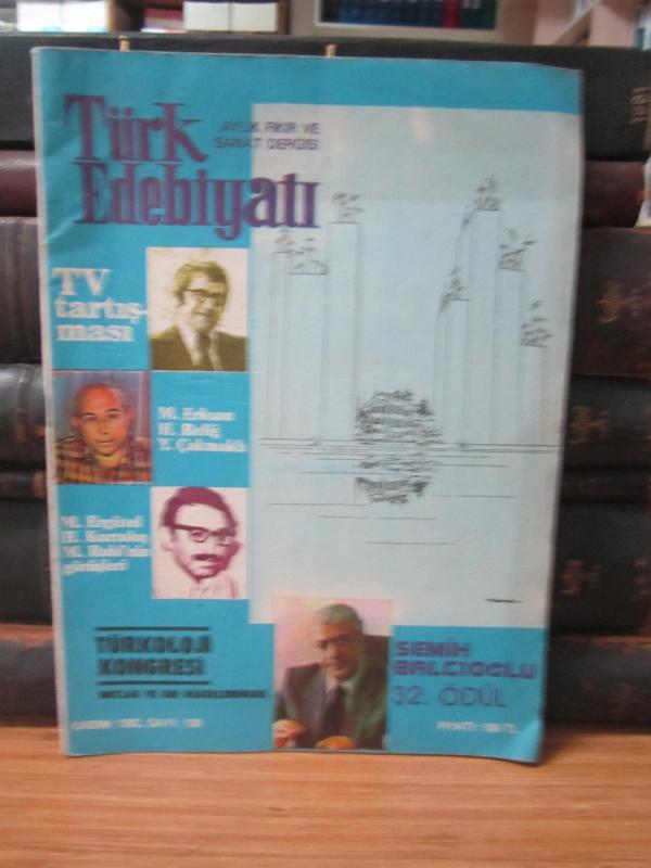 Türk Edebiyatı Aylık Fikir ve Sanat Dergisi - Kasım 1982 - Sayı 109 - Edebiyat Cemiyeti