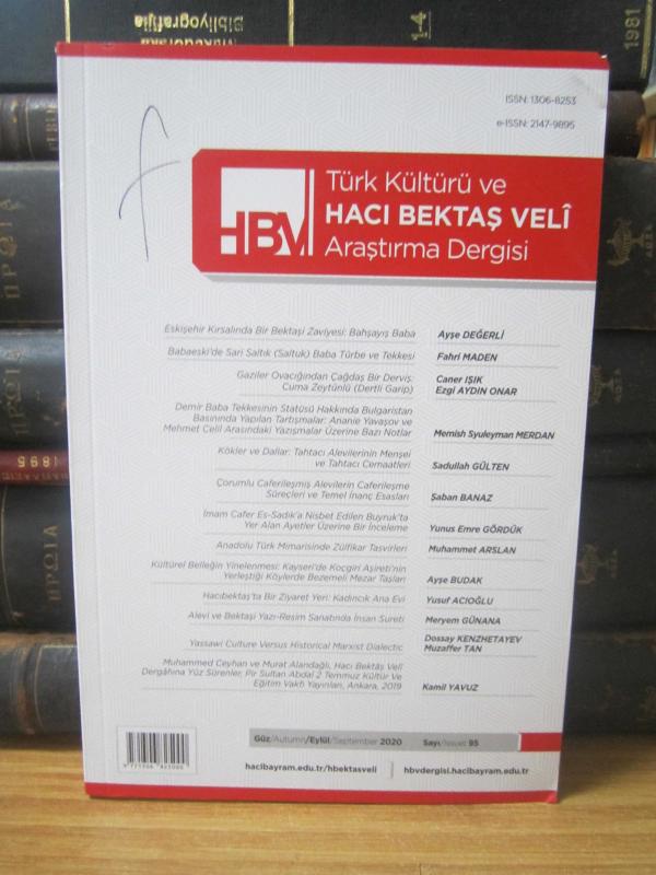 Türk Kültürü Ve Hacı Bektaş Veli Araştırma Dergisi - Güz 2020 Sayı 95