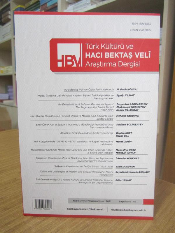 Türk Kültürü Ve Hacı Bektaş Veli Araştırma Dergisi - Sayı 98 - Yaz Haziran 2021
