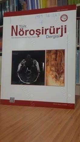 Türk Nöroşirürji Dergisi - Cilt 26 Sayı 2 - Yıl 2016 - Türk Nöroşirürji Derneği