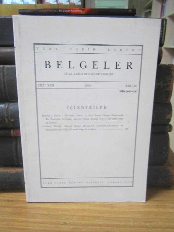 Türk Tarih Belgeleri Dergisi - Cilt 22 Sayı 26 - Yıl 2001
