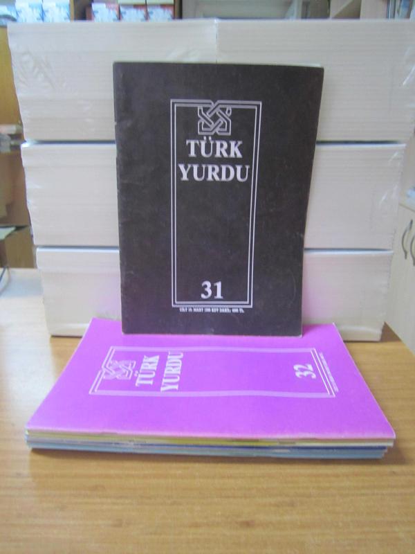 TÜRK YURDU Dergisi - 1990 Yılı 9 Sayı TAKIM (Sayılar: 31-32-33-34-35-36-37-38-40)