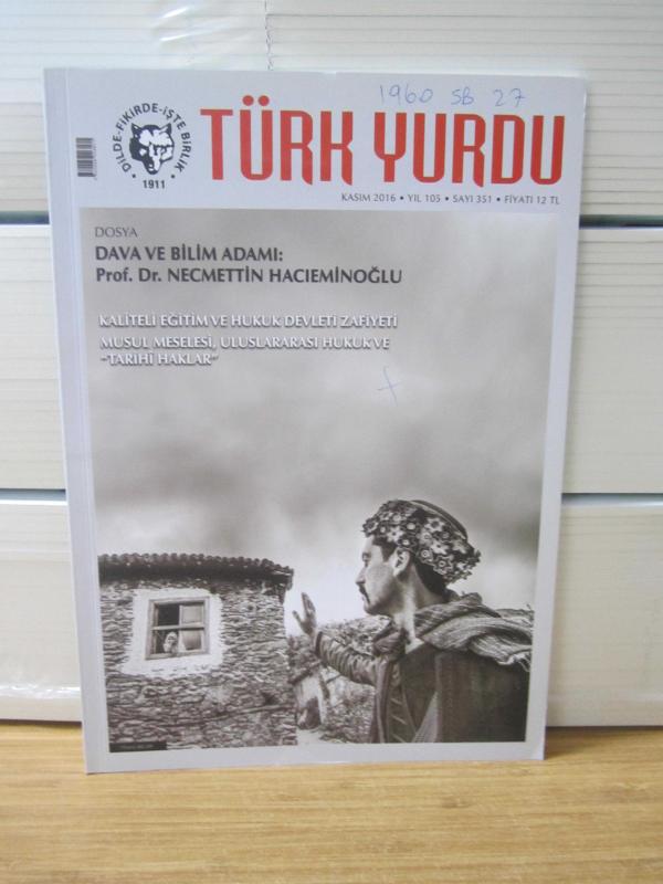 TÜRK YURDU Dergisi - Sayı 351 - Kasım 2016