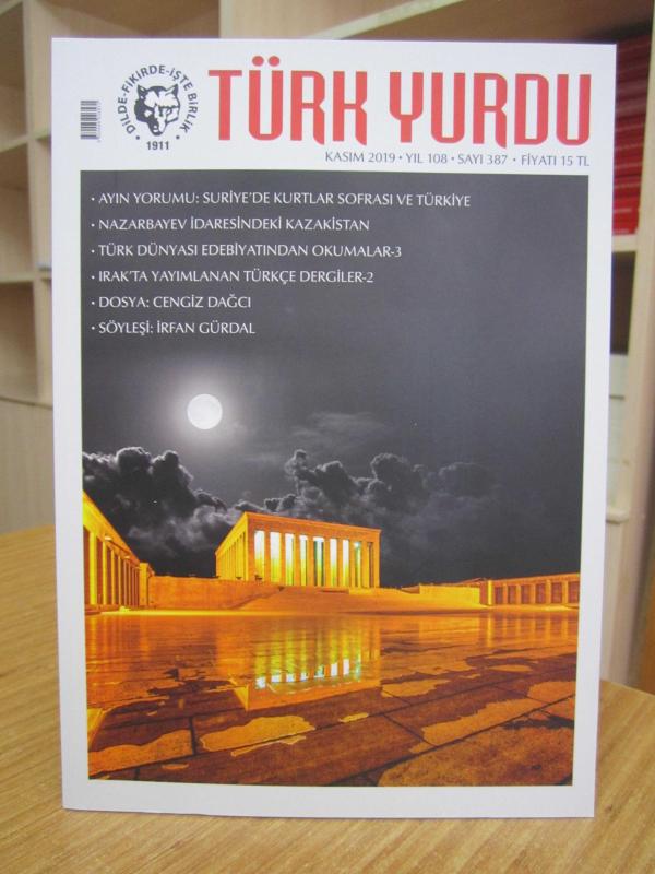 TÜRK YURDU Dergisi - Sayı 387 - Kasım 2019