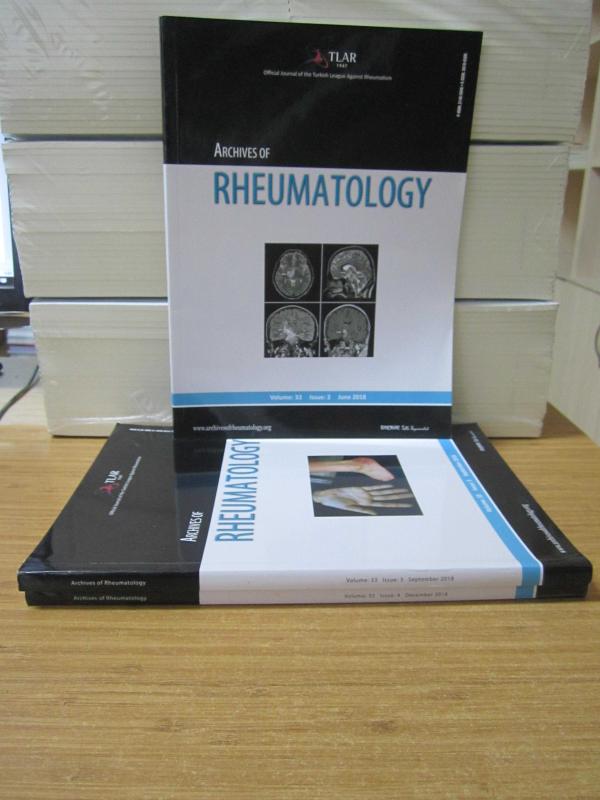 Turkish League Against Rheumatism - Archives of Rheumatology - Year 2018 Volume 33 Issue 2-3-4