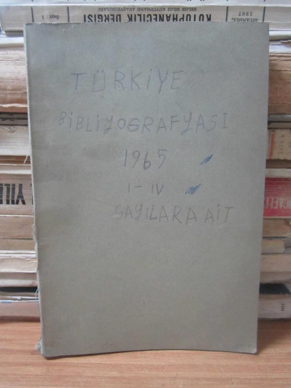 Türkiye Bibliyografyası - I - IV - 1965 - Yıllık Dizinler