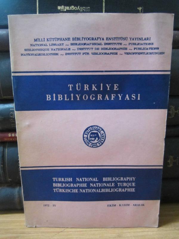 Türkiye Bibliyografyası - IV - 1972