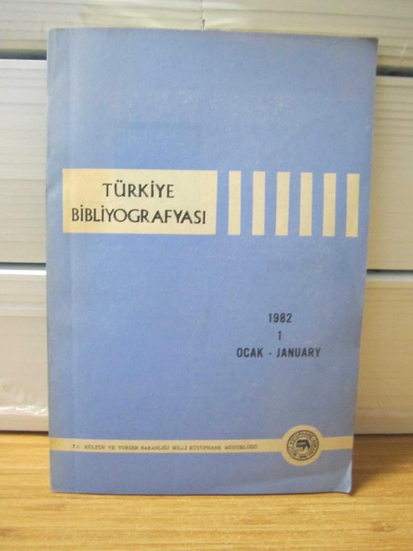 Türkiye Bibliyografyası - Sayı 1 - Ocak 1982
