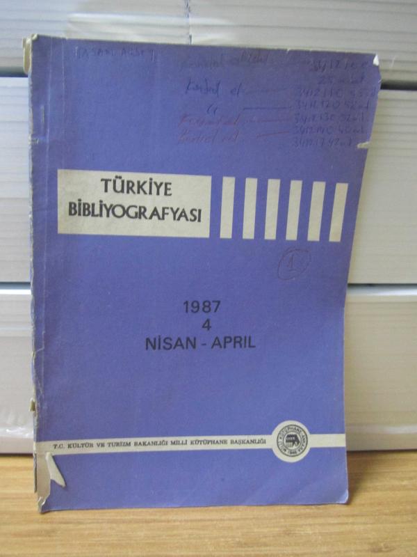 Türkiye Bibliyografyası - Sayı 4 - Nisan 1987