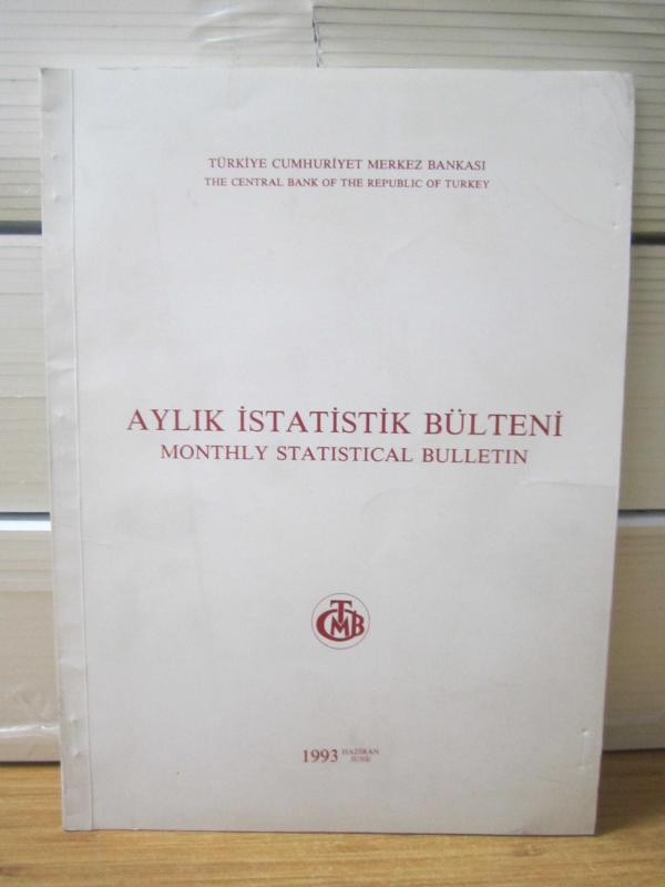 Türkiye Cumhuriyeti Merkez Bankası Aylık İstatistik Bülteni - Monthly Statistical Bulletin - Haziran 1993