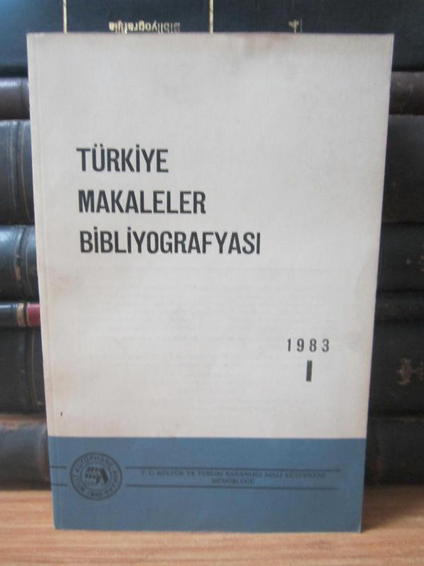 Türkiye Makaleler Bibliyografyası - 1983 - I
