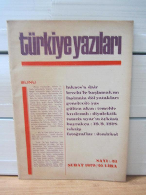 Türkiye Yazıları - Sayı 23 - Şubat 1979
