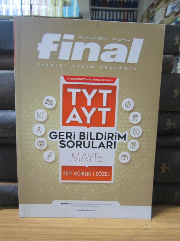 TYT AYT Geri Bildirim Soruları Mayıs Eşit Ağırlık Sözel - Final Üniversiteye Hazırlık