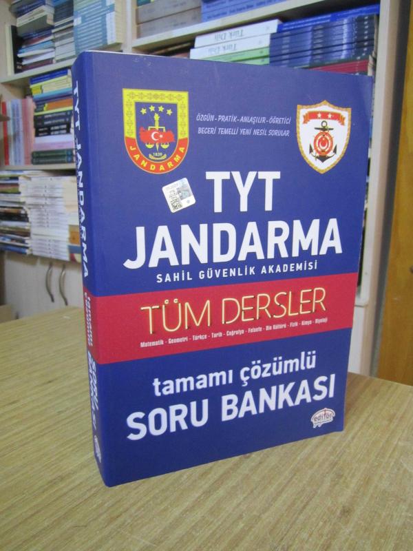 TYT Jandarma Sahil Güvenlik Tüm Dersler Çözümlü Soru Bankası Editör Yayınları
