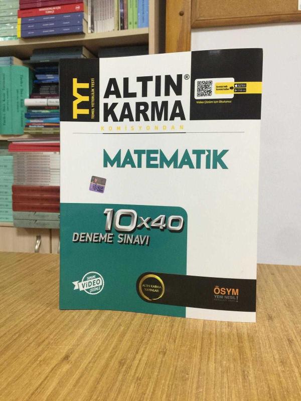 TYT Matematik Tamamı Video Çözümlü 10x40 Deneme Sınavı Altın Karma
