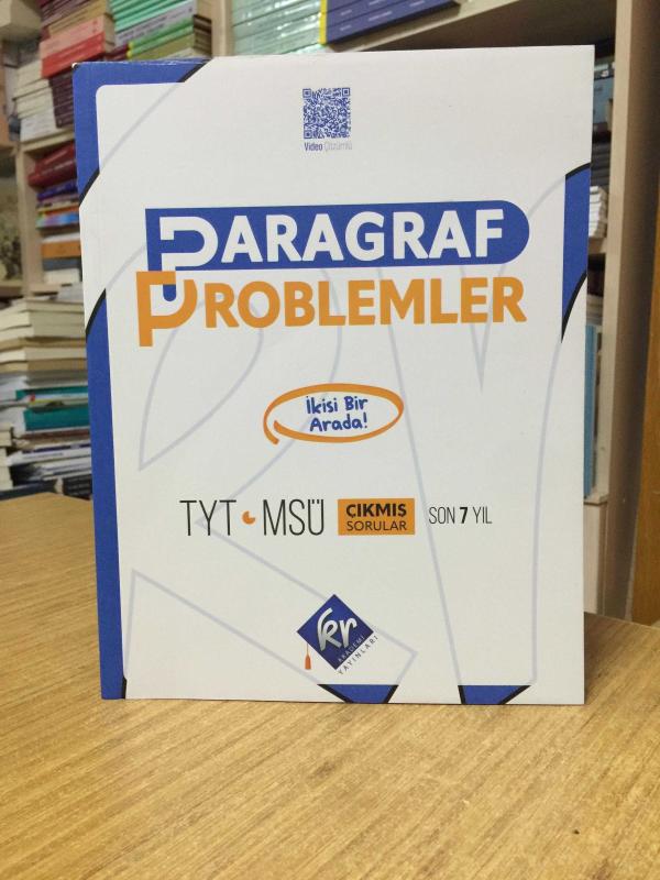 TYT-MSÜ Paragraf Problemler Son 7 Yıl Çıkmış Sorular KR Akademi Yayınları