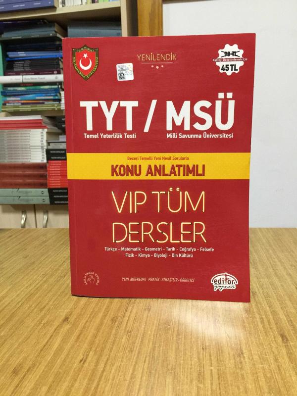 TYT MSÜ Tüm Dersler Konu Anlatımlı Editör Yayınevi