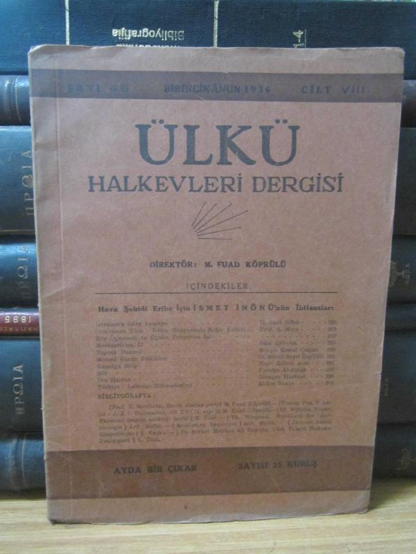 ÜLKÜ HALKEVLERİ MECMUASI Cilt: 8 Sayı: 48  / Şubat 1937