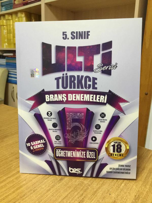 Ulti Yayınları 5. Sınıf Türkçe Denemeleri (18 Deneme)
