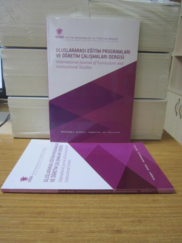 Uluslararası Eğitim Programları ve Öğretim Çalışmaları Dergisi - 2018 Yılı Cilt 8 Sayı 1 (Haziran) ve Sayı 2 (Aralık) TAKIM