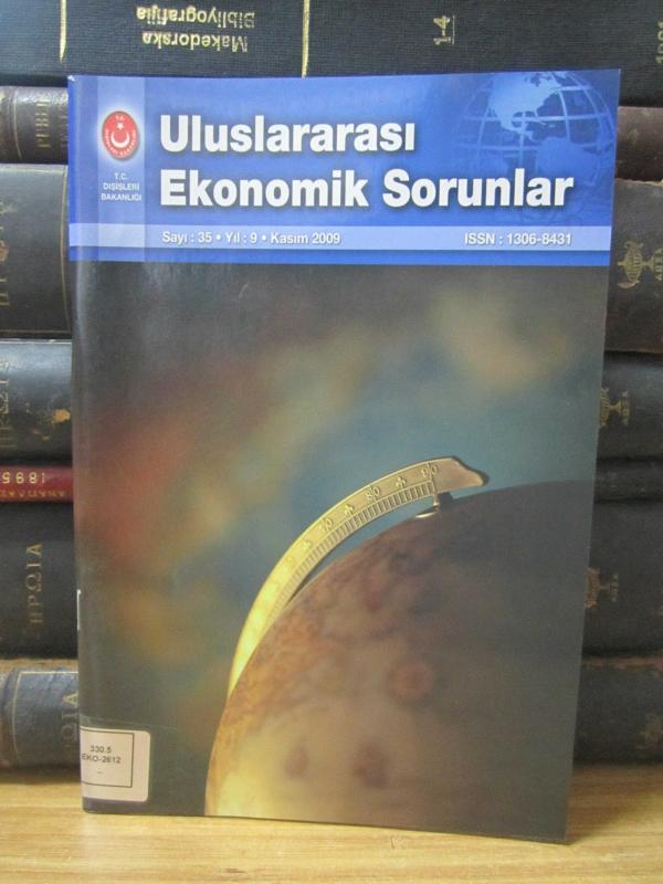 Uluslararası Ekonomik Sorunlar - Sayı 35 - Kasım 2009 -T.C. Dışişleri Bakanlığı