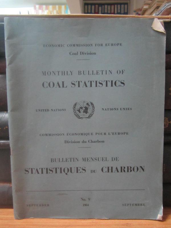 United Nations Economic Commission for Europe Coal Division - Monthly Bulletin of Coal Statistics - September 1951 - No 9