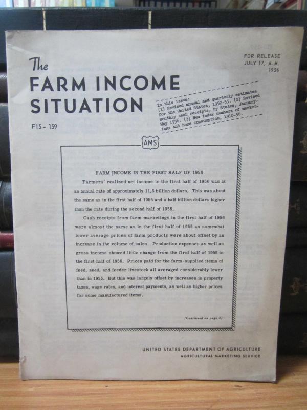 USA - Depertment of Agriculture - Agricultural Marketing Service - The Farm Income Situation - No 159