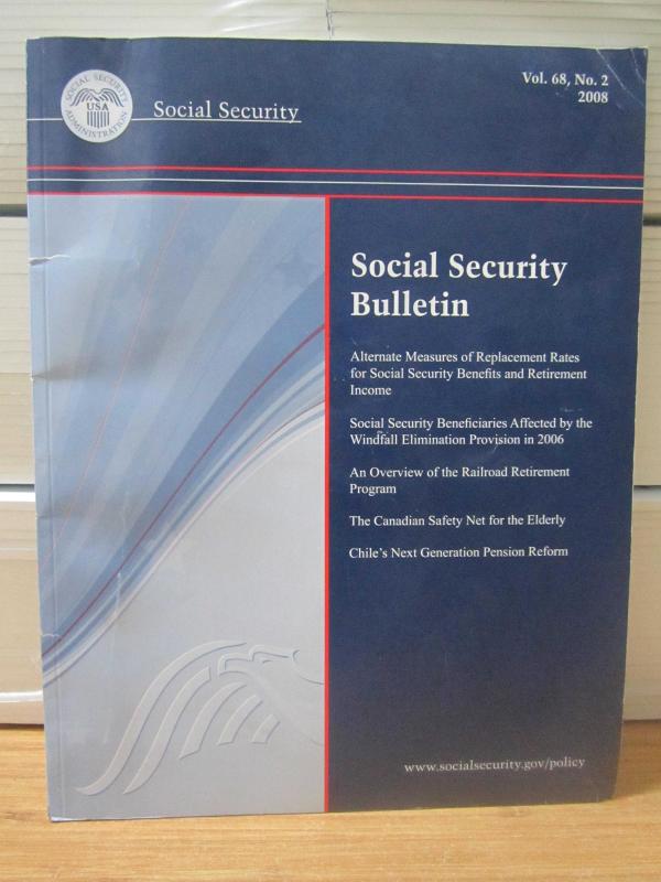 USA Social Security Administration Social Security Bulletin - Vol 68 - No 2 - 2008