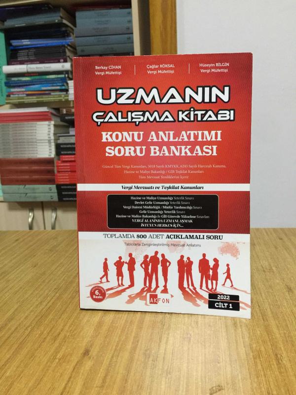 Uzmanın Çalışma Kitabı Konu Anlatımı Soru Bankası (1.Cilt) Akfon Yayınları 6.Baskı