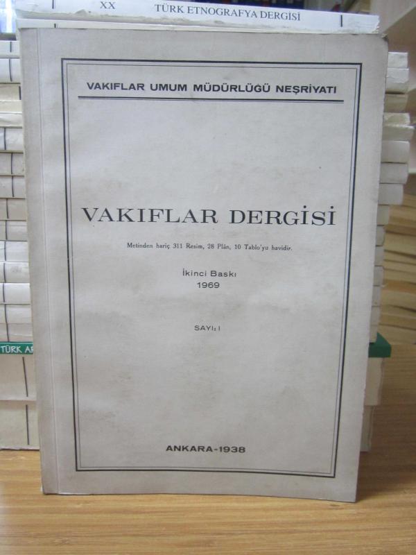 Vakıflar Dergisi - Sayı I - İkinci Baskı 1969
