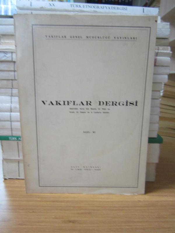 Vakıflar Dergisi - Sayı IX