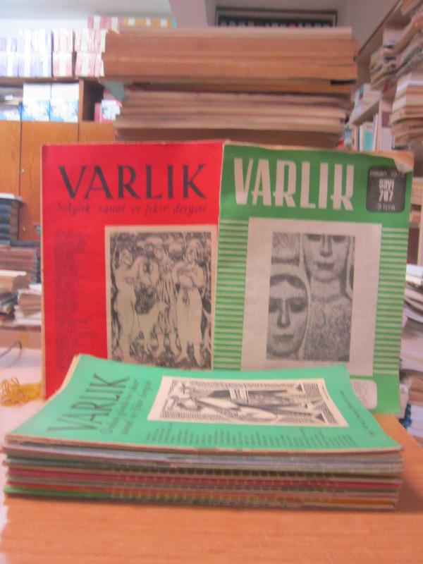 VARLIK Aylık Sanat ve Fikir Dergisi - 1955'den 1973'e kadar Yayınlanmış 25 Farklı Sayı Mevcut (Sayılar Açıklamada)