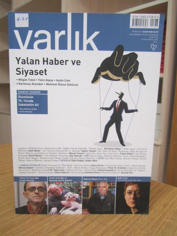 Varlık Dergisi - Sayı 1333 - Ekim 2018 [ Yalan Haber ve Siyaset ]
