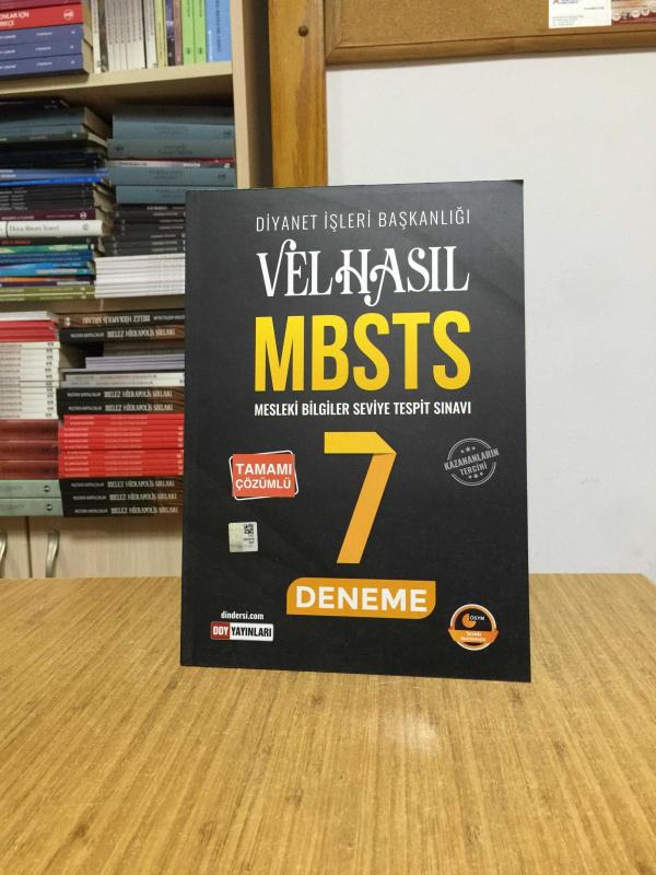 Velhasıl MBSTS Tamamı Çözümlü 7 Deneme DDY Yayınları