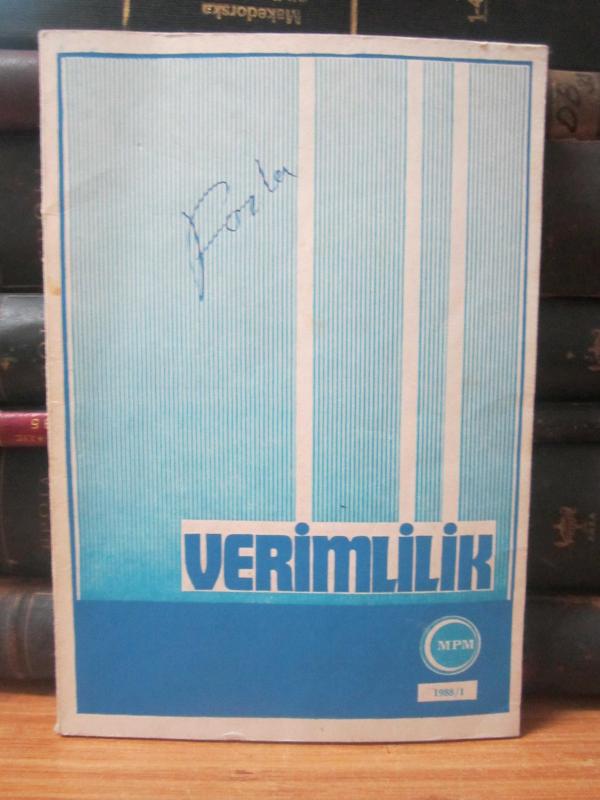 Verimlilik Dergisi - Cilt 17 Sayı 1 - Yıl 1988 - Milli Prodüktivite Merkezi
