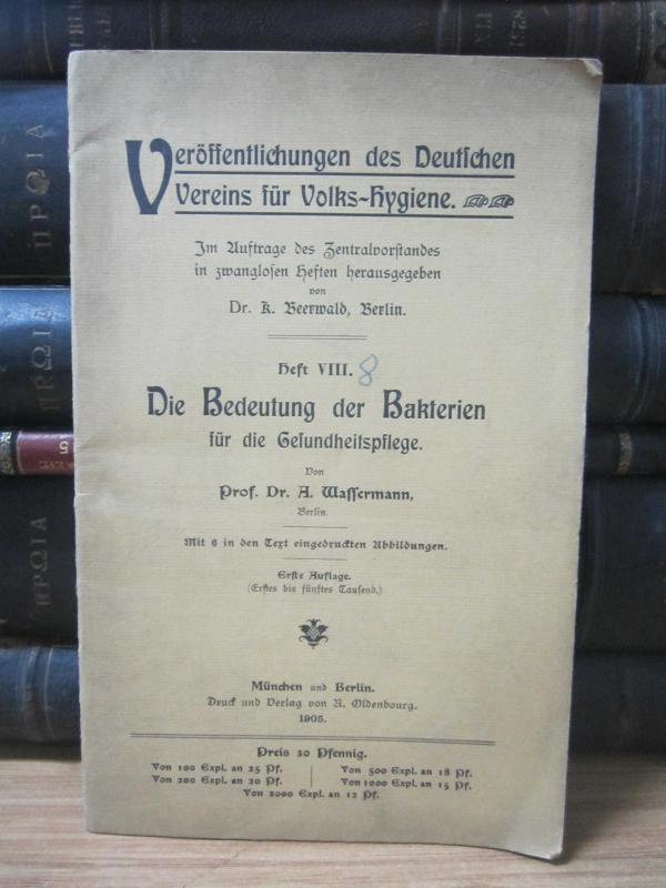 Veröffentlichungen des Deutschen Vereins für Volkshygiene - Heft VIII - 1905