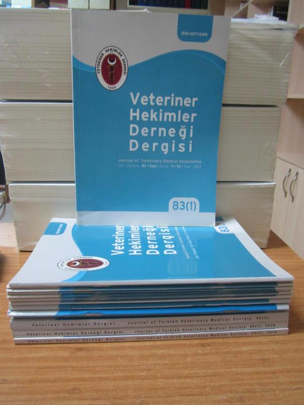 Veteriner Hekimler Derneği Dergisi - 2012-2018 Yılları Arası 14 Sayı TAKIM 83-89.Ciltler ve Arası Tüm Sayılar Mevcut