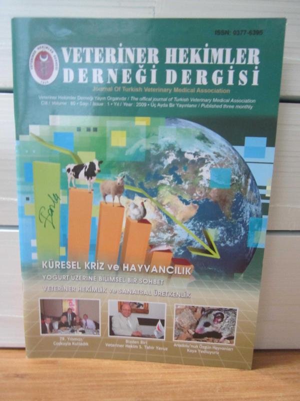 Veteriner Hekimler Derneği Dergisi-Yıl 2009-Sayı 1- Cilt 80