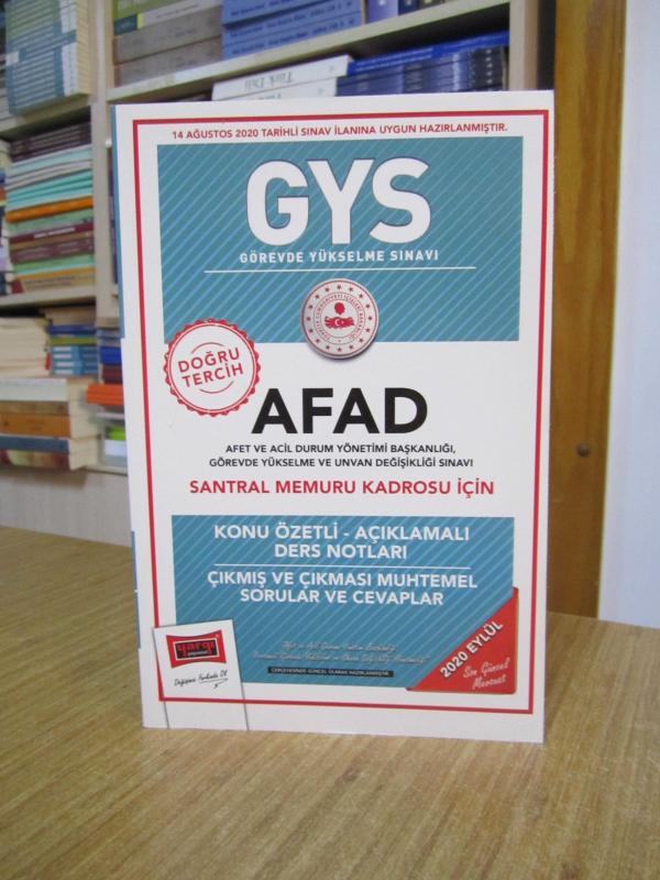Yargı Yayınevi GYS AFAD Santral Memuru Kadrosu için Konu Özetli Açıklamalı Ders Notları Çıkmış Sorular 2020 Eylül
