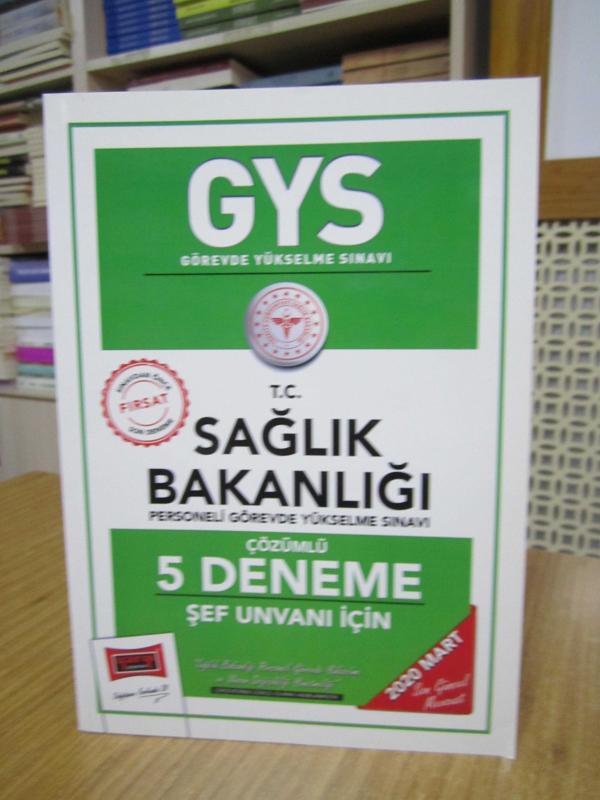Yargı Yayınevi GYS Görevde Yükselme Sınavı SAĞLIK BAKANLIĞI Şef Unvanı için ÇÖZÜMLÜ 5 DENEME (2020 Mart)