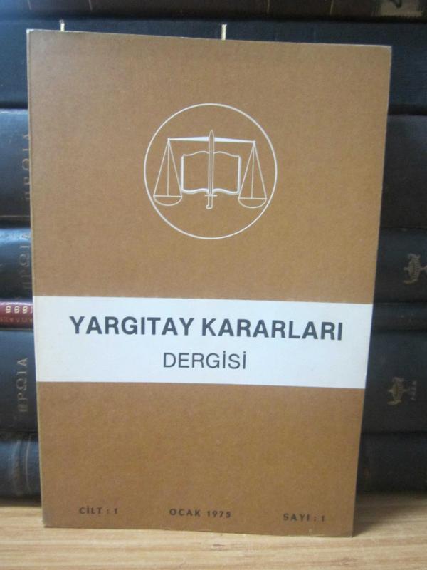 Yargıtay Kararları Dergisi - Cilt 1 Sayı 1 - 12 - Ocak - Aralık 1975 Takım 12 Adet