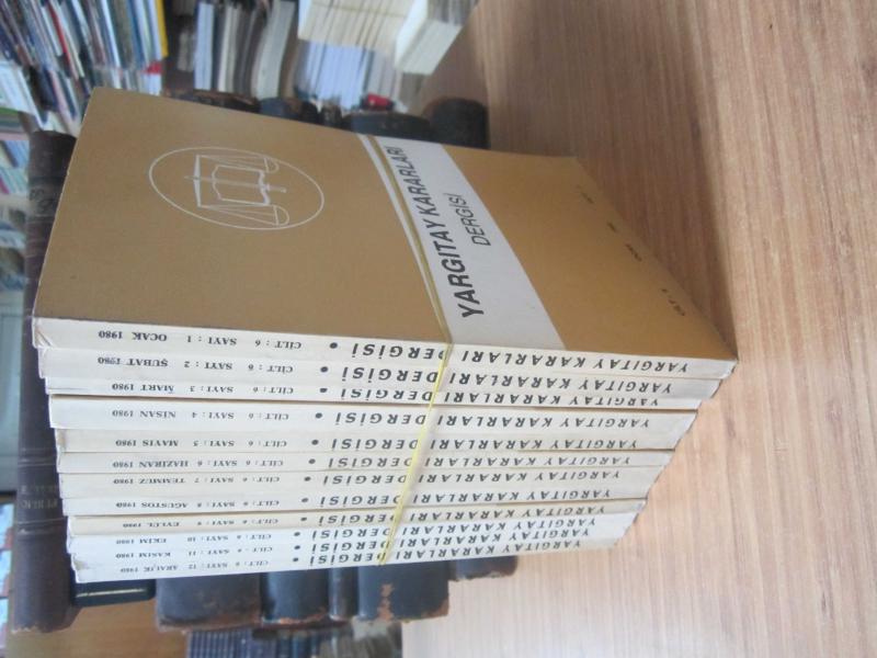 Yargıtay Kararları Dergisi - Cilt 6 Sayı 1 - 12 - Ocak - Aralık 1980 Takım 12 Adet