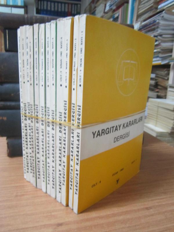 Yargıtay Kararları Dergisi - Cilt 9 Sayı 1 - 12 - Ocak - Aralık 1983 Takım 12 Adet